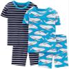 Carter'sBabyBoys'CA-570844PiecePantPJSet(Baby)-Whale-9Months view 1