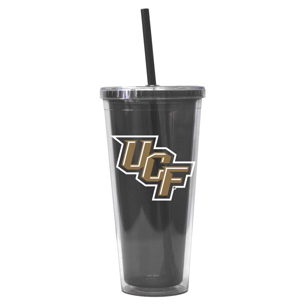 NCAA Central Florida Knights Color Inner Wall Straw Tumbler, 22-ounce