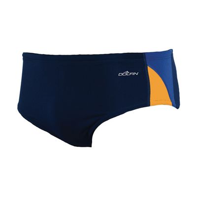 Dolfin Swimwear Color Block Racer - Navy/Blue/Gold, 26