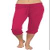 Monag Women's Crop Pants Large Heather Fuchsia view 1