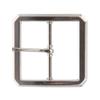 1 1/2" (38 mm) Single Prong Rectangular Belt Buckle Color: Silver view 1