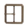 1 1/2" (38 mm) Single Prong Rectangular Belt Buckle Color: Antique Brass view 1
