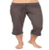 Monag Women's Crop Pants X-Small Heather Chocolate view 1