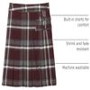 French Toast Girls' Adjustable Waist Plaid 2-Tab Scooter, Burgundy Plaid, 14 view 4