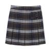 French Toast Girls' Adjustable Waist Plaid 2-Tab Scooter, Blue & Gold Plaid, 12 view 1