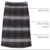 French Toast Girls' Adjustable Waist Plaid 2-Tab Scooter, Blue & Gold Plaid, 12 view 4