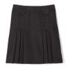 French Toast Girls' Adjustable Waist Front Tab Pleated Skirt, Black, 10 view 1