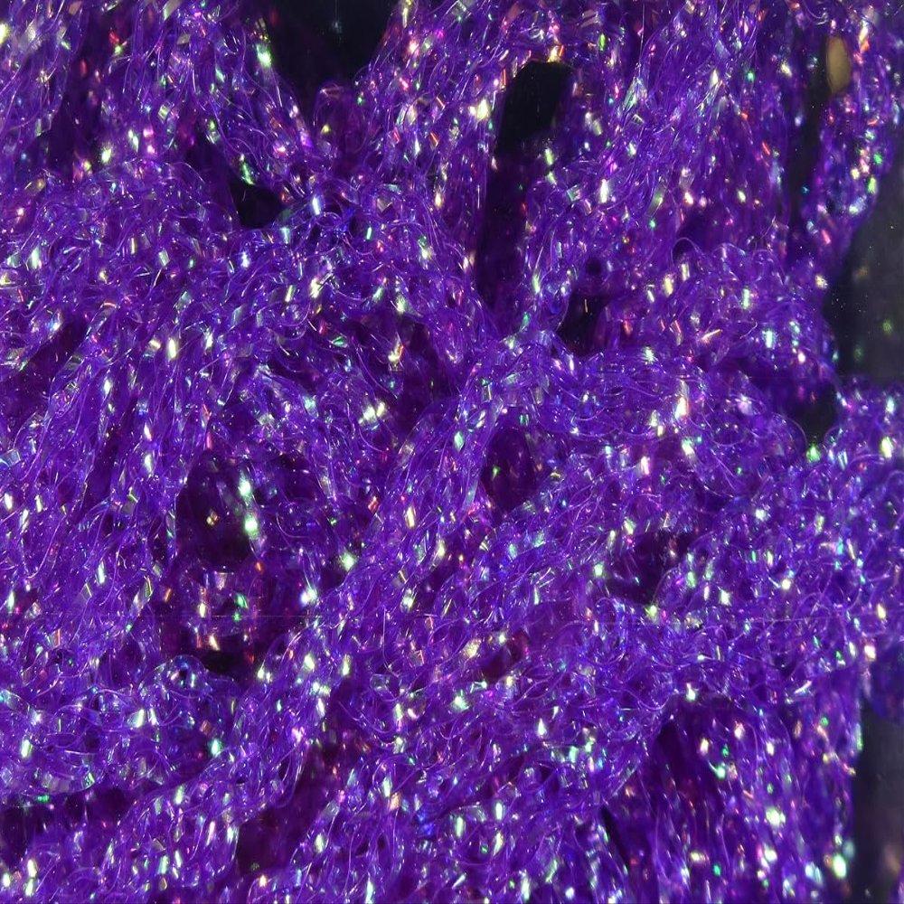 Hareline Fly Tying Dyed Pearl Diamond Braid - Purple