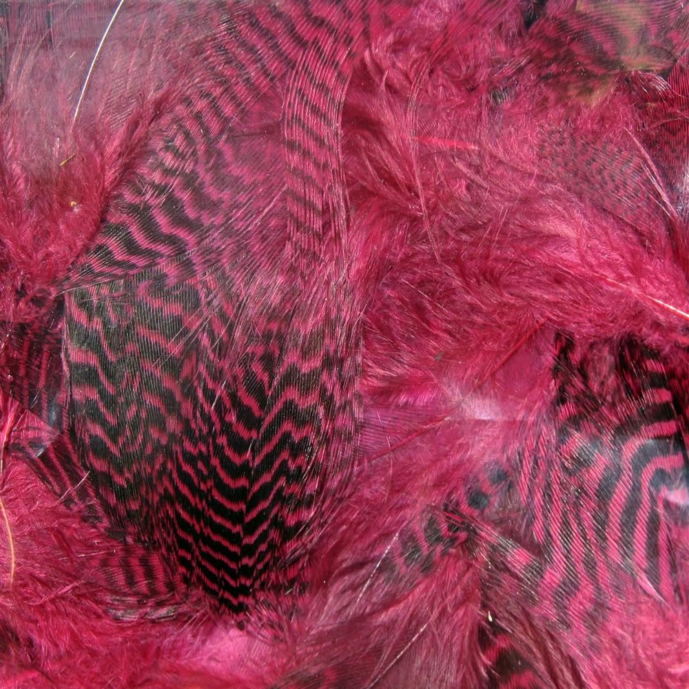 Hareline Fly Tying Teal Flank Feathers - Claret