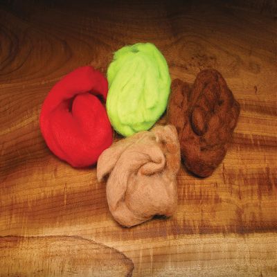 Hareline Fly Tying Sculpin Wool - Silver Gray