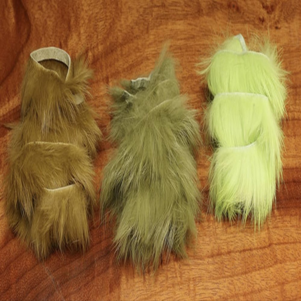 Hareline Fly Tying Rabbit Strips - Baby Blue