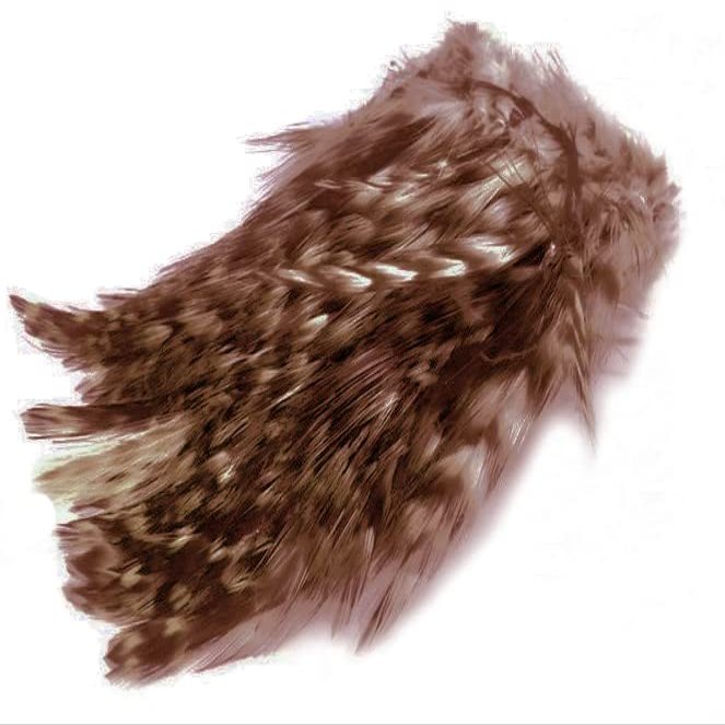 wapsi Barred Strung Neck Hackle. Brown