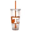 NCAA Tennessee Volunteers Hype Straw Tumbler, 22-ounce view 1