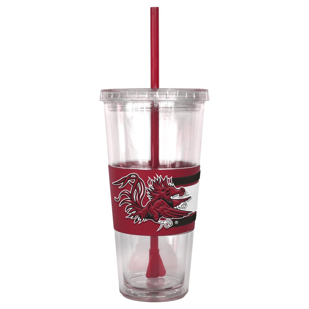 NCAA South Carolina Fighting Gamecocks Hype Straw Tumbler, 22-ounce