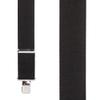 Suspender Store 2 Inch Wide Construction Clip Suspenders - BLACK 42" for 5'0" to 5'9" tall view 2