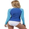 INGEAR Ladies Rash Guard Long Sleeve Surf Shirt Swimwear Royal Turquoise-L view 2