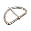 2''(50mm) Single Prong Horseshoe Belt Buckle Color: Silver view 2