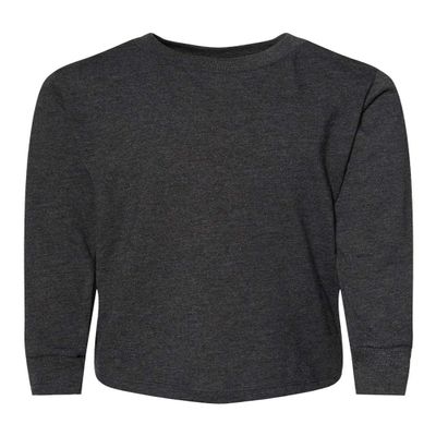 Bella + Canvas Youth Toddler Jersey Long Sleeve T-Shirt 5T DARK GRY HEATHER