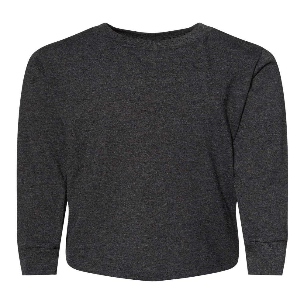Bella + Canvas Youth Toddler Jersey Long Sleeve T-Shirt 5T DARK GRY HEATHER