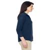 Harriton Ladies' Paradise 3/4-Sleeve Performance Shirt M NAVY view 2