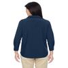 Harriton Ladies' Paradise 3/4-Sleeve Performance Shirt M NAVY view 3