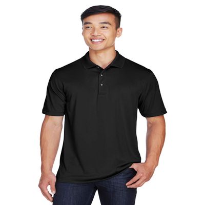 Harriton Men's Advantage Snag Protection Plus IL Snap Placket Polo 3XL BLACK
