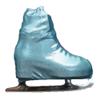 Kami-So Metallic Figure Skating Boot Covers | Hockey Skates Protection Against Scratches, Scuffs, and Dirt | Durable Ice Skate Shoe Cover | Ice Skating Accessories | Turquoise - Child Size view 1