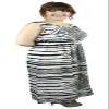 Belle Donne Women's Plus Size Print Maxi Dresses Cute Spring Fashion Sundress Plus Size Maxi Dress for Women -Black/White/XX-Large Womens Summer Dresses view 3