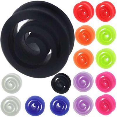 11/16 gauges 18mm 00g plugs ear gauges gauge tunnels plug earring ears women men silicone 11/16 inch 18mm