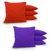 Johnson Enterprises, LLC 8 Standard Corn Filled Regulation 6"x6" Duck Cloth Cornhole Bags! (Orange/Purple) view 1