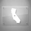 Yoonek Graphics Love California Decal Sticker for Car Window, Laptop and More. # 567 (12" x 7.5", White) view 2