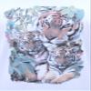 Men's Color Changing Tiger Family T-Shirt - 2X-Large White view 2
