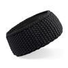 Beechfield Womens/Ladies Slopeside Winter Waffle Headband (One Size) (Black) view 1