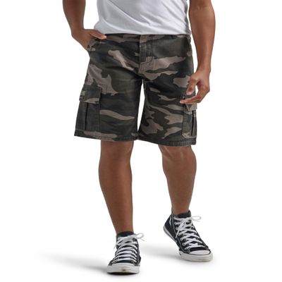 Wrangler Authentics boys Classic Cargo shorts, Dark Khaki Camo, 8 Husky