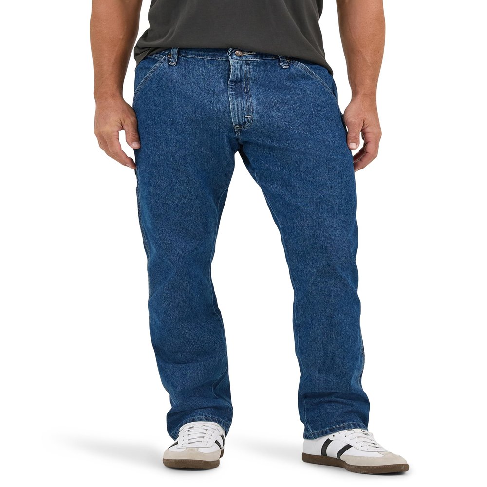 Wrangler Authentics Men's Classic Carpenter Jean, Retro Stone, 40W x 34L
