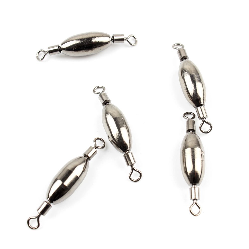 40x Fishing Swivel FY009-20 Rolling Copper Weight Cross Lock Tackle Fly Coast Lock Solid Coastlock Sea Lures