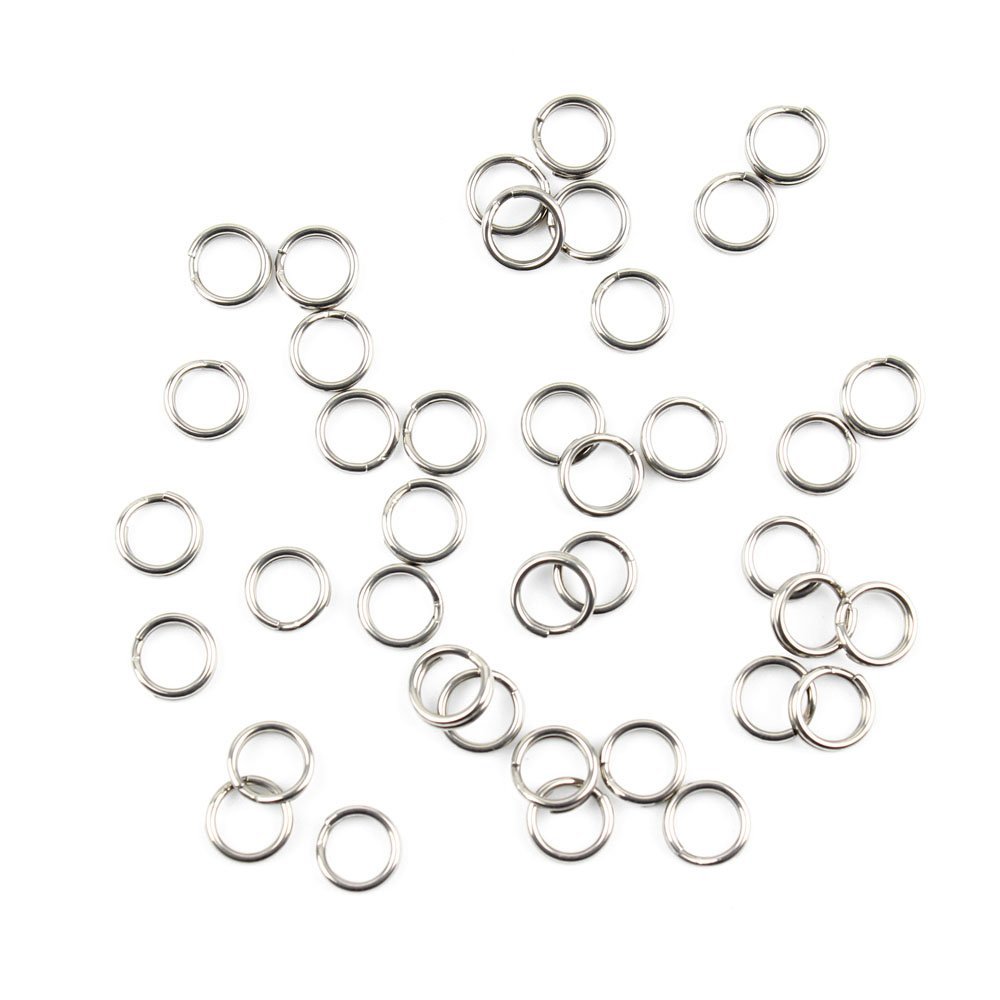 870x Fishing Swivel FY010-03 Split Rings 4.6MM Tackle Fly Coast Lock Snaps Solid Coastlock Sea Lures
