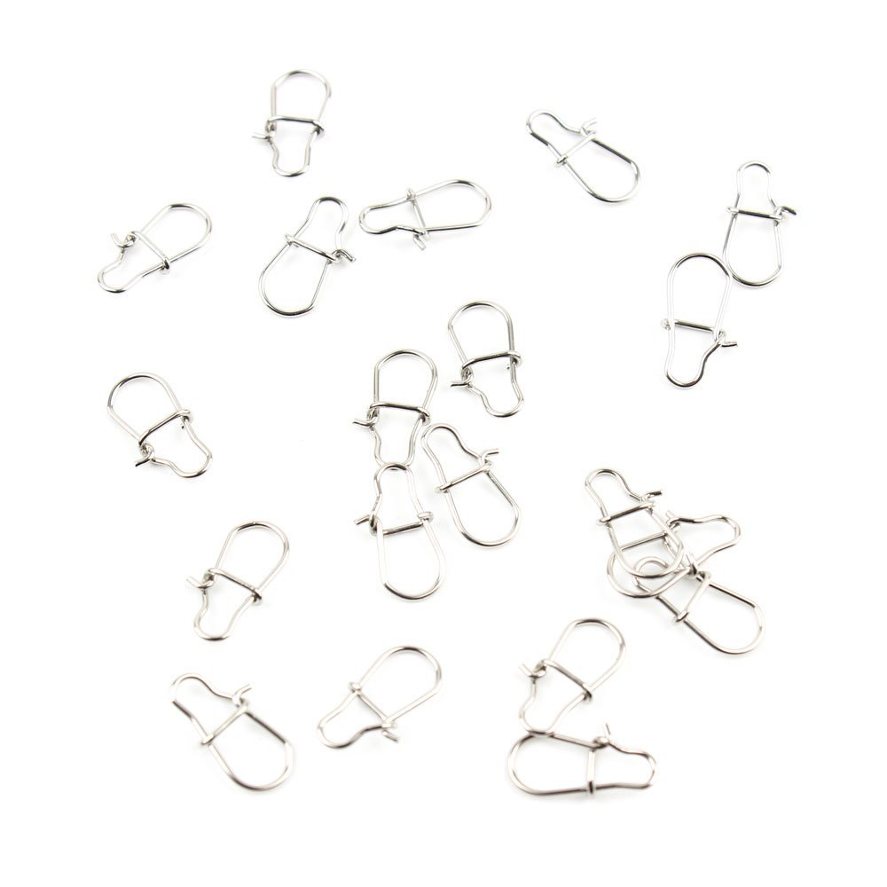 1010x Fishing Swivel FY008-0 Enhanced Snaps Test 8Kg 12MM Cross Lock Tackle Fly Coast Lock Solid Coastlock Sea Lures