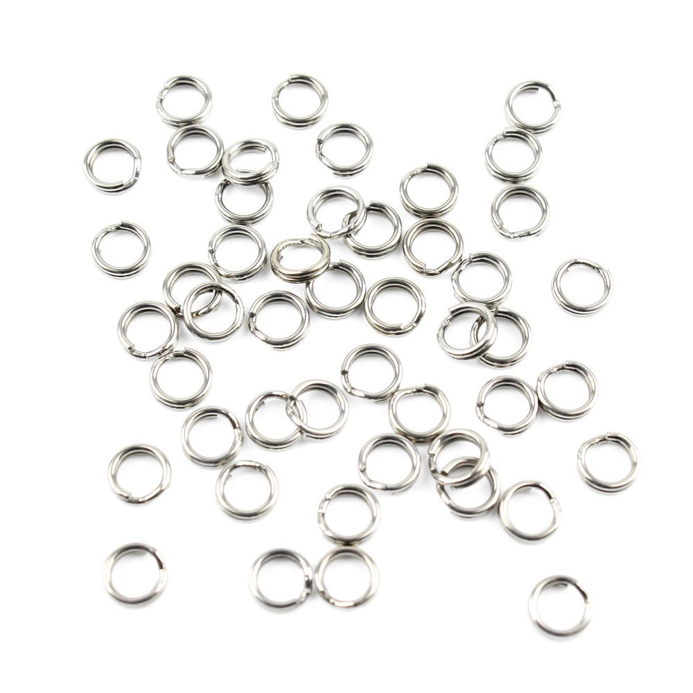 740x Fishing Swivel FY010-04 Split Rings 5.1MM Tackle Fly Coast Lock Snaps Solid Coastlock Sea Lures