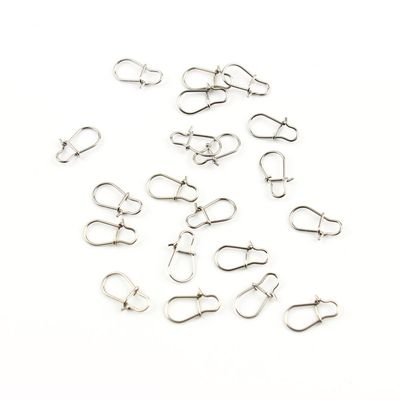100x Fishing Swivel FY008-00 Enhanced Snaps Test 5Kg 10MM Cross Lock Tackle Fly Coast Lock Solid Coastlock Sea Lures