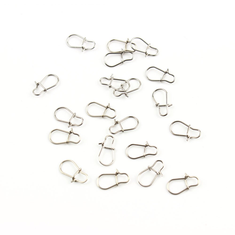 100x Fishing Swivel FY008-00 Enhanced Snaps Test 5Kg 10MM Cross Lock Tackle Fly Coast Lock Solid Coastlock Sea Lures