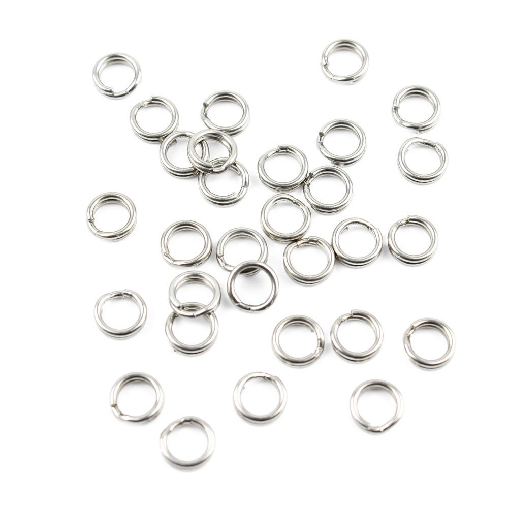700x Fishing Swivel FY010-05 Split Rings 5.8MM Tackle Fly Coast Lock Snaps Solid Coastlock Sea Lures