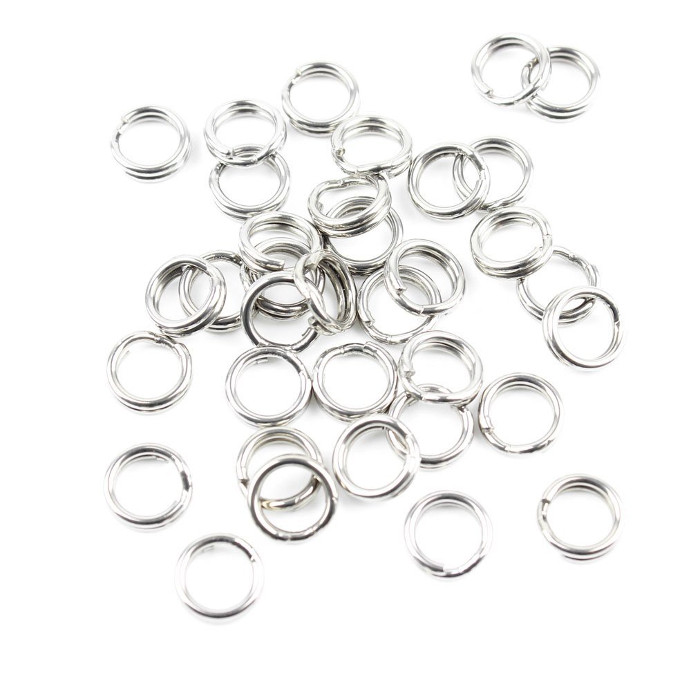 460x Fishing Swivel FY010-07 Split Rings 7.2MM Tackle Fly Coast Lock Snaps Solid Coastlock Sea Lures