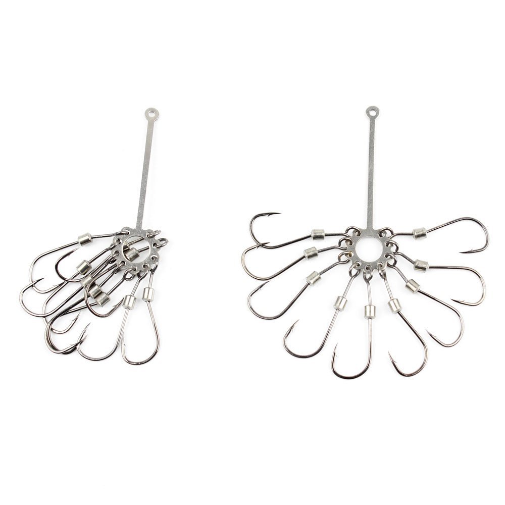20x Fishing Swivel FY012-08 Tray Plate Hooks 8# Tackle Fly Coast Lock Snaps Solid Coastlock Sea Lures