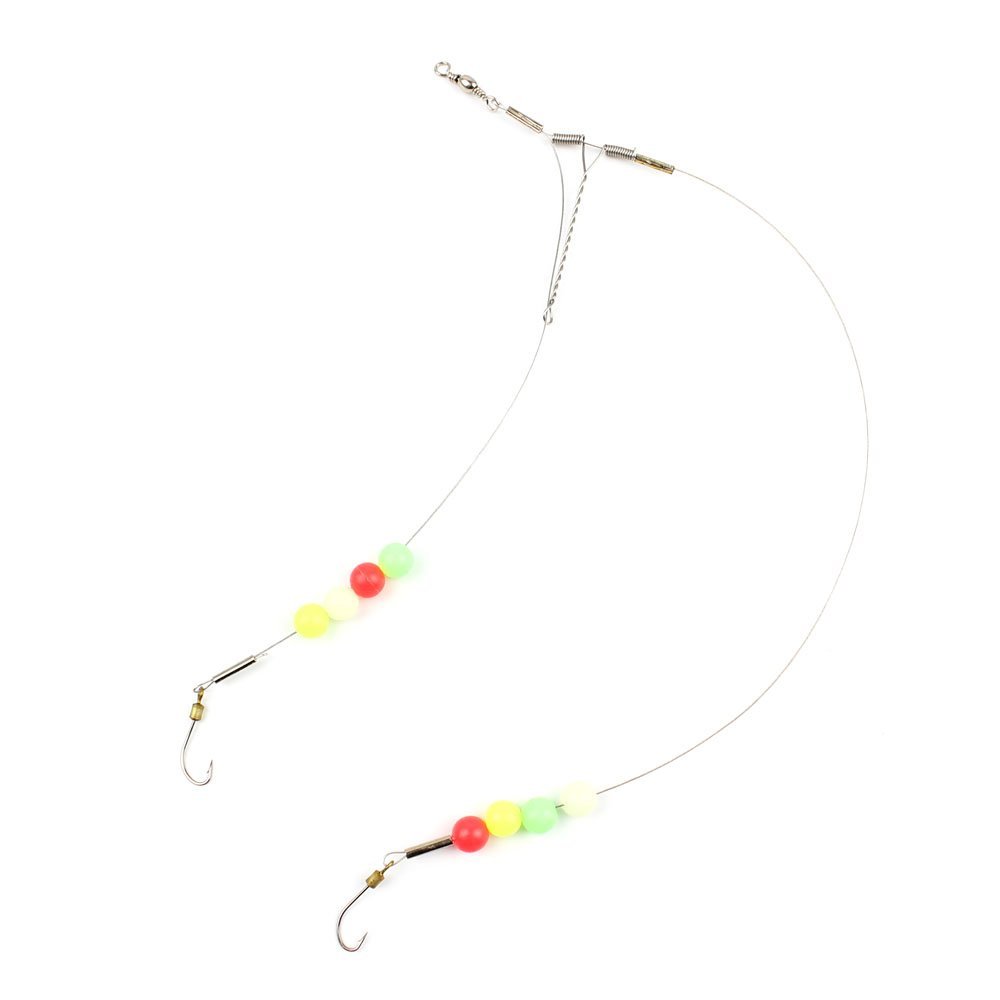 30x Fishing Swivel FY013-10 Wire Rig Hooks Floating Luminous 10# Tackle Fly Coast Lock Snaps Solid Coastlock Sea Lures