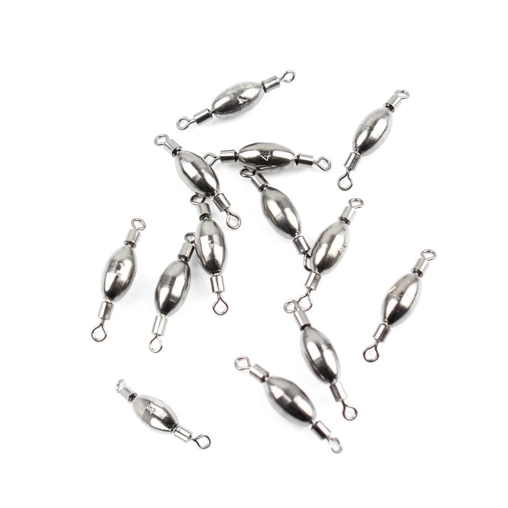 120x Fishing Swivel FY009-04 Rolling Copper Weight Cross Lock Tackle Fly Coast Lock Solid Coastlock Sea Lures