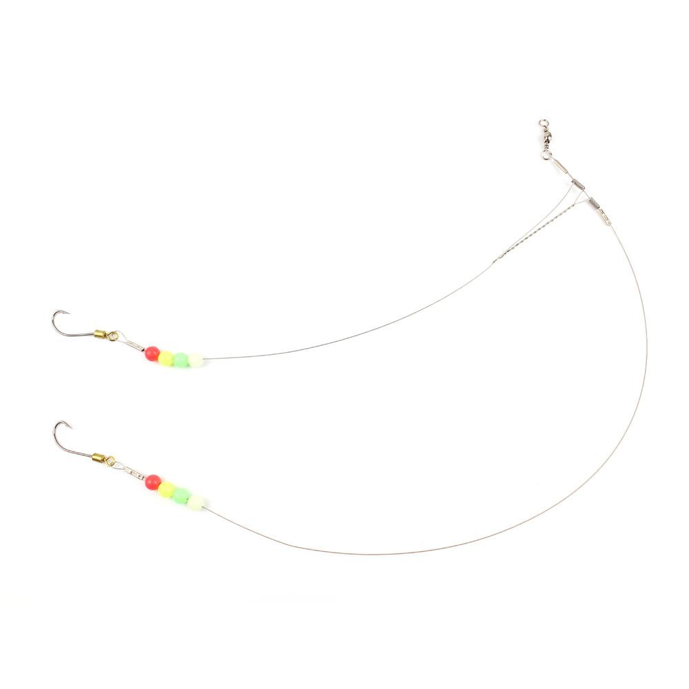 10x Fishing Swivel FY013-18 Wire Rig Hooks Floating Luminous 18# Tackle Fly Coast Lock Snaps Solid Coastlock Sea Lures