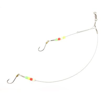 10x Fishing Swivel FY013-20 Wire Rig Hooks Floating Luminous 20# Tackle Fly Coast Lock Snaps Solid Coastlock Sea Lures