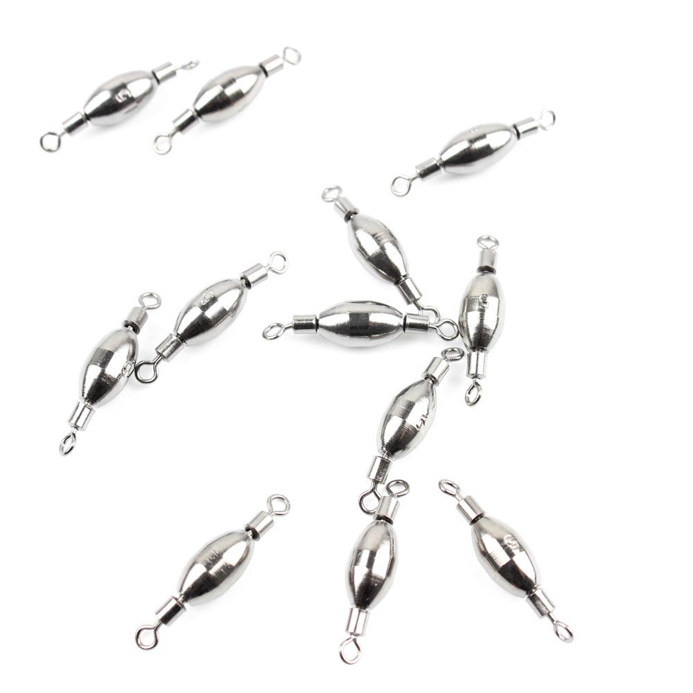 100x Fishing Swivel FY009-05 Rolling Copper Weight Cross Lock Tackle Fly Coast Lock Solid Coastlock Sea Lures
