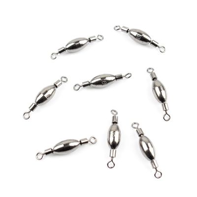100x Fishing Swivel FY009-06 Rolling Copper Weight Cross Lock Tackle Fly Coast Lock Solid Coastlock Sea Lures